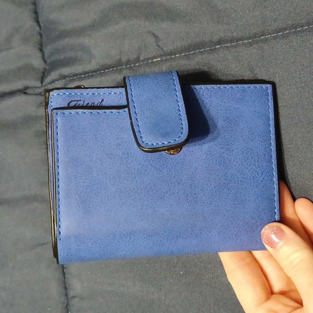 Little blue wallet